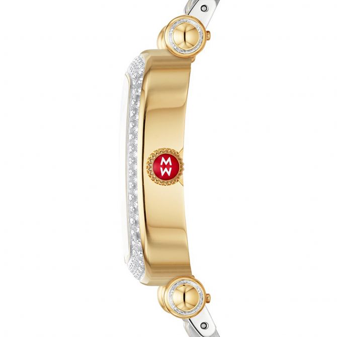 Michele Caber Two-Toned with Pearl Face Michele Caber Diamond Mother of Pearl Dial Two-Tone  main image 3
