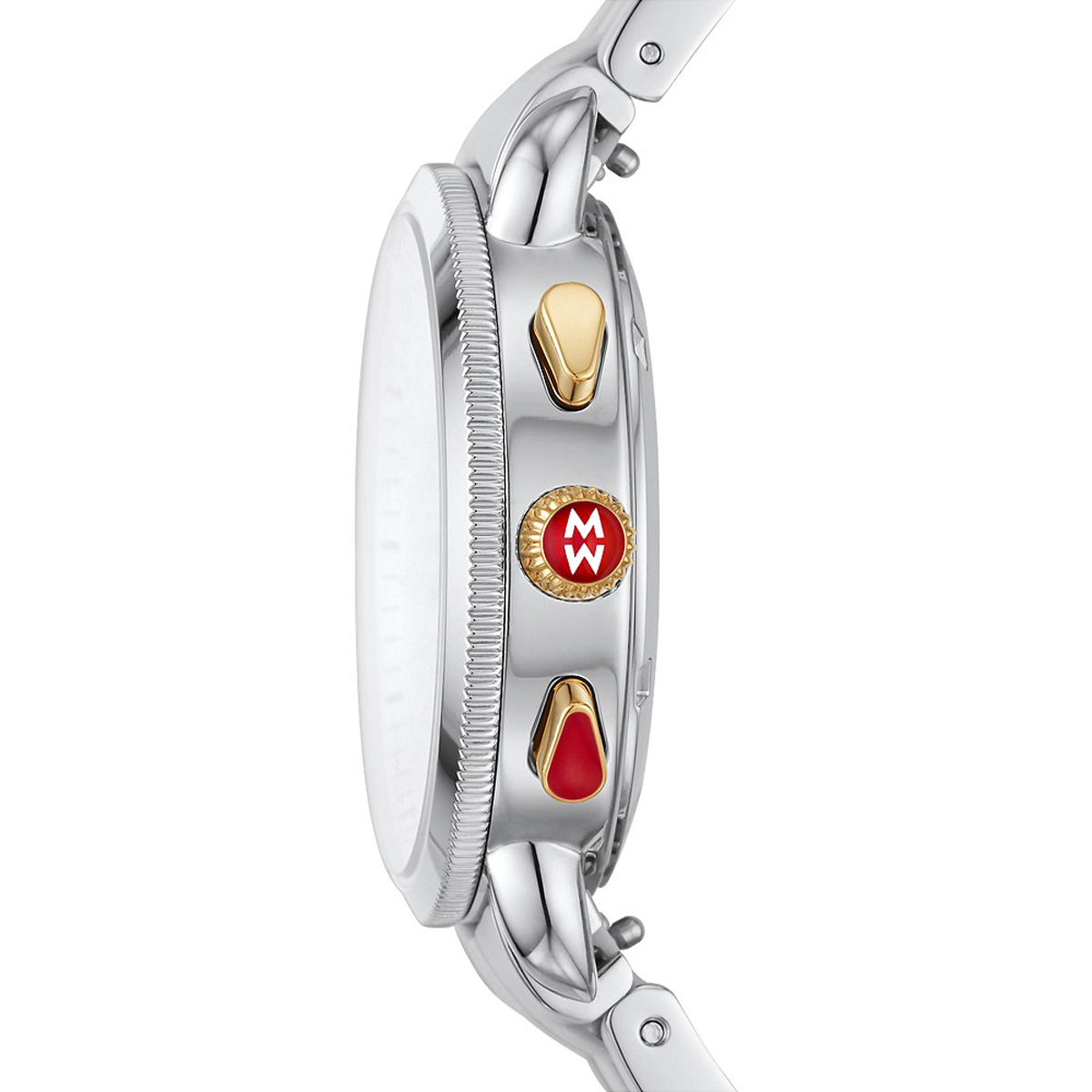 Michele Sport Sail Wheat Silicone Wrapped Stainless Steel Watch