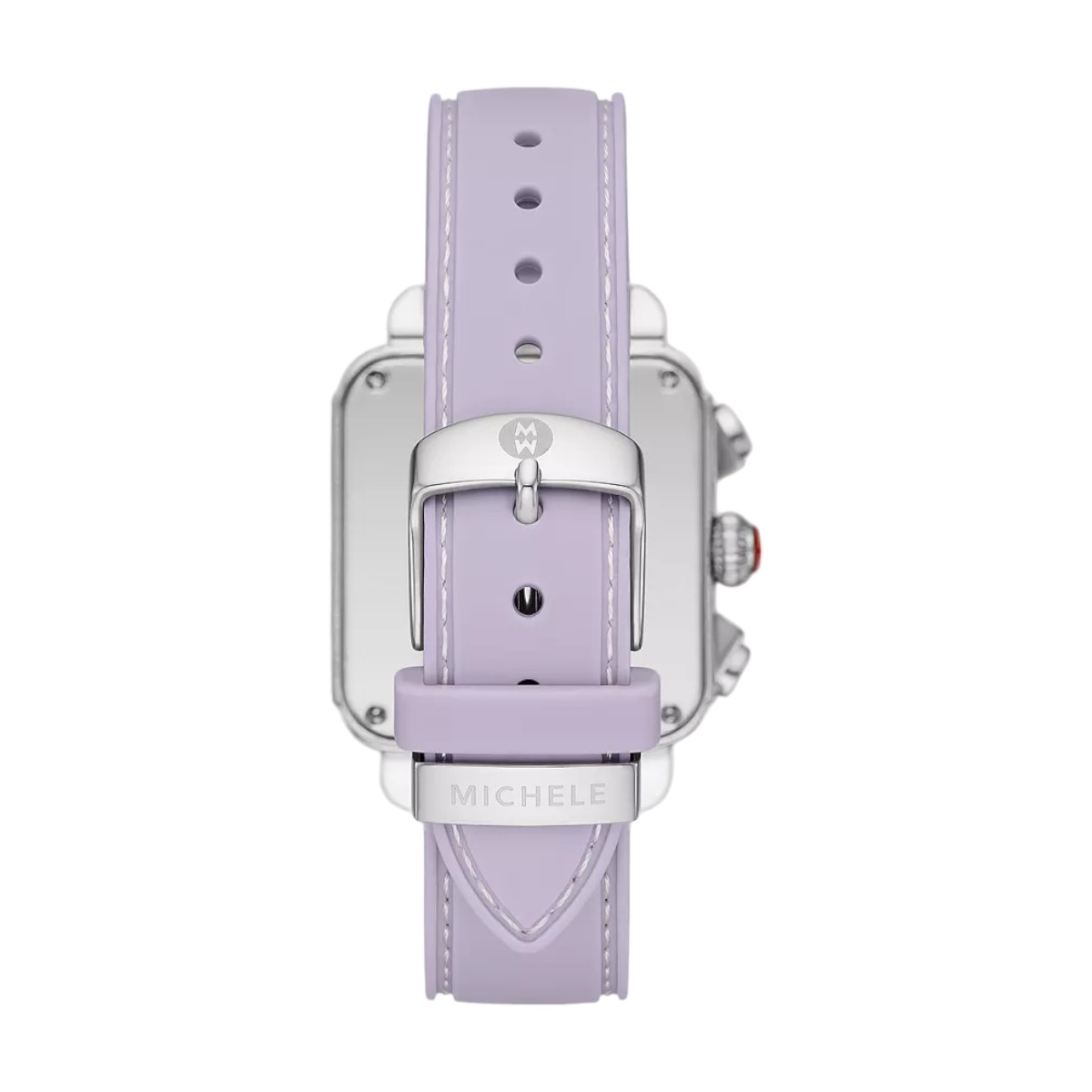 Michele Deco Sport Chronograph Stainless Steel Women's 36mm Watch, Purple Mother of Pearl Dial