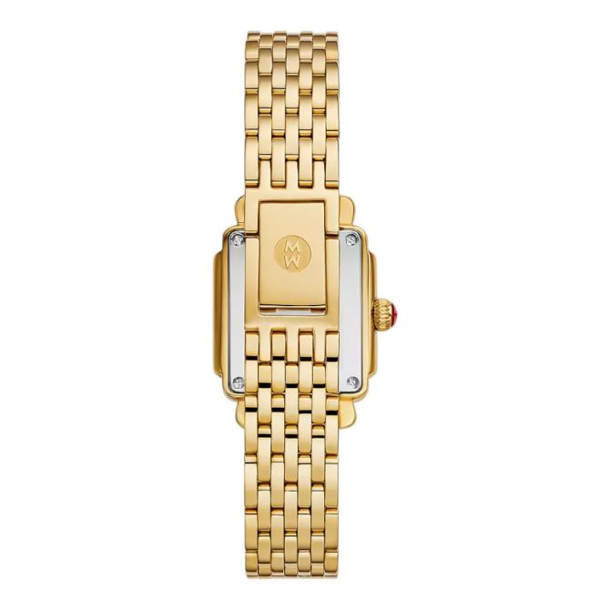 Michele Deco Madison Mini Diamond 18k Gold Plated 24mm Watch  display picture 2