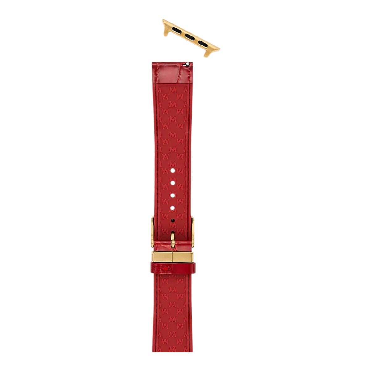 Michele Apple Watch Red Leather Band