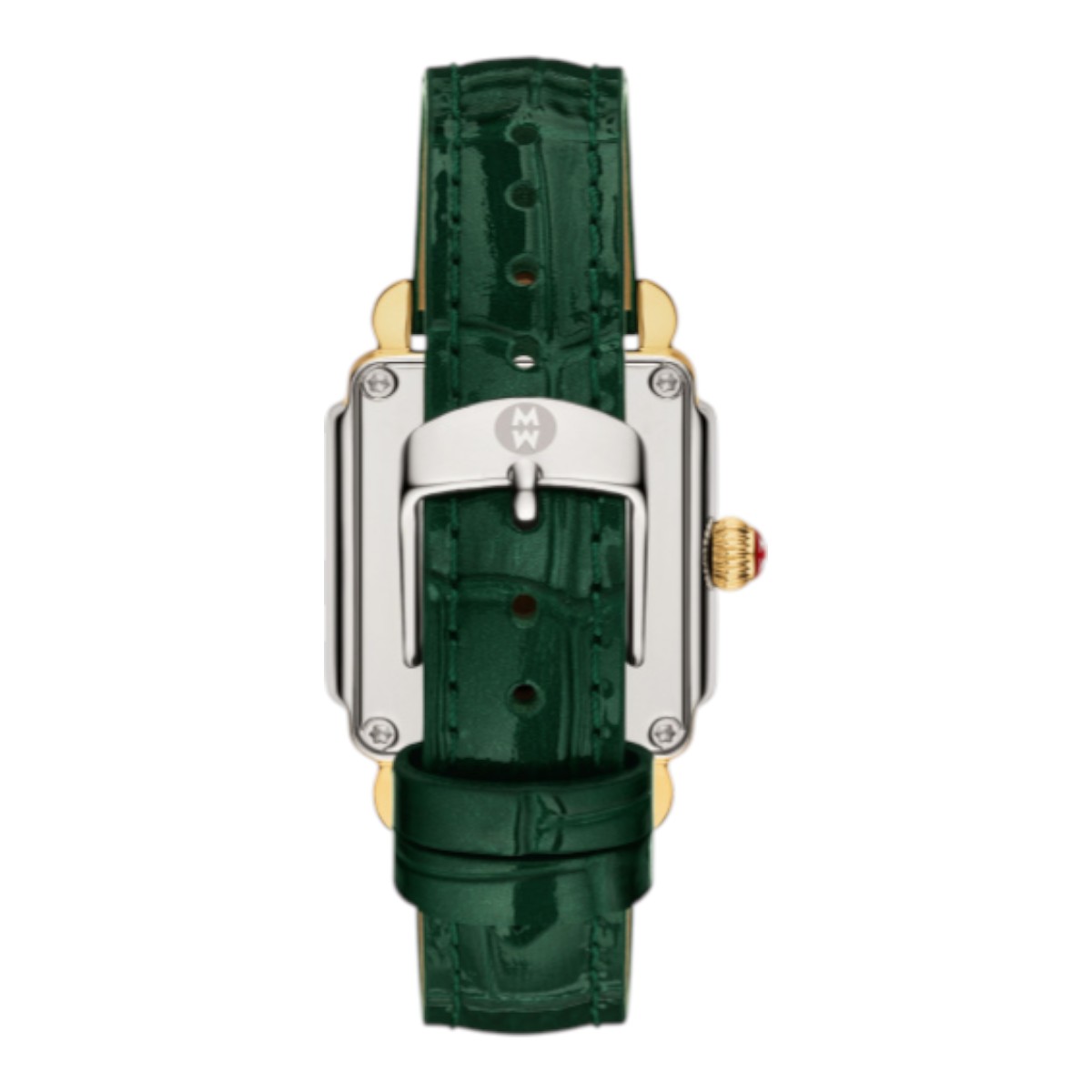 Michele Deco Madison Midi 31mm Women's Watch, Diamond and Green Dial