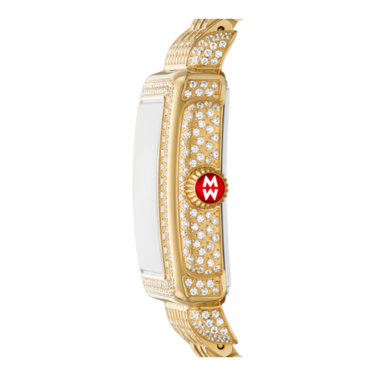 Michele Deco Midi Jubilee 24mm Women's Watch, Diamond Dial