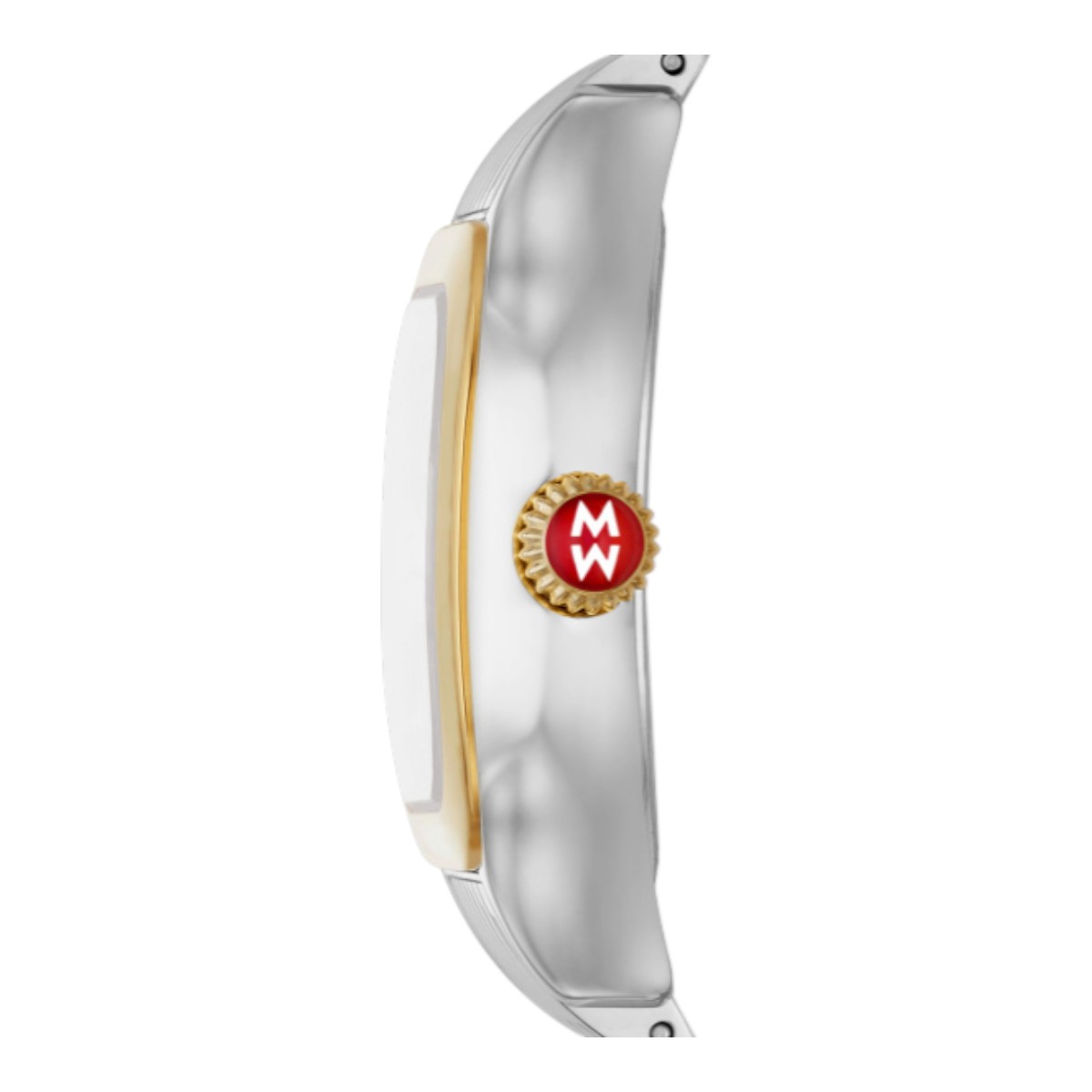 Michele Meggie Two Tone  29mm Women's Watch, Diamond and Green Dial
