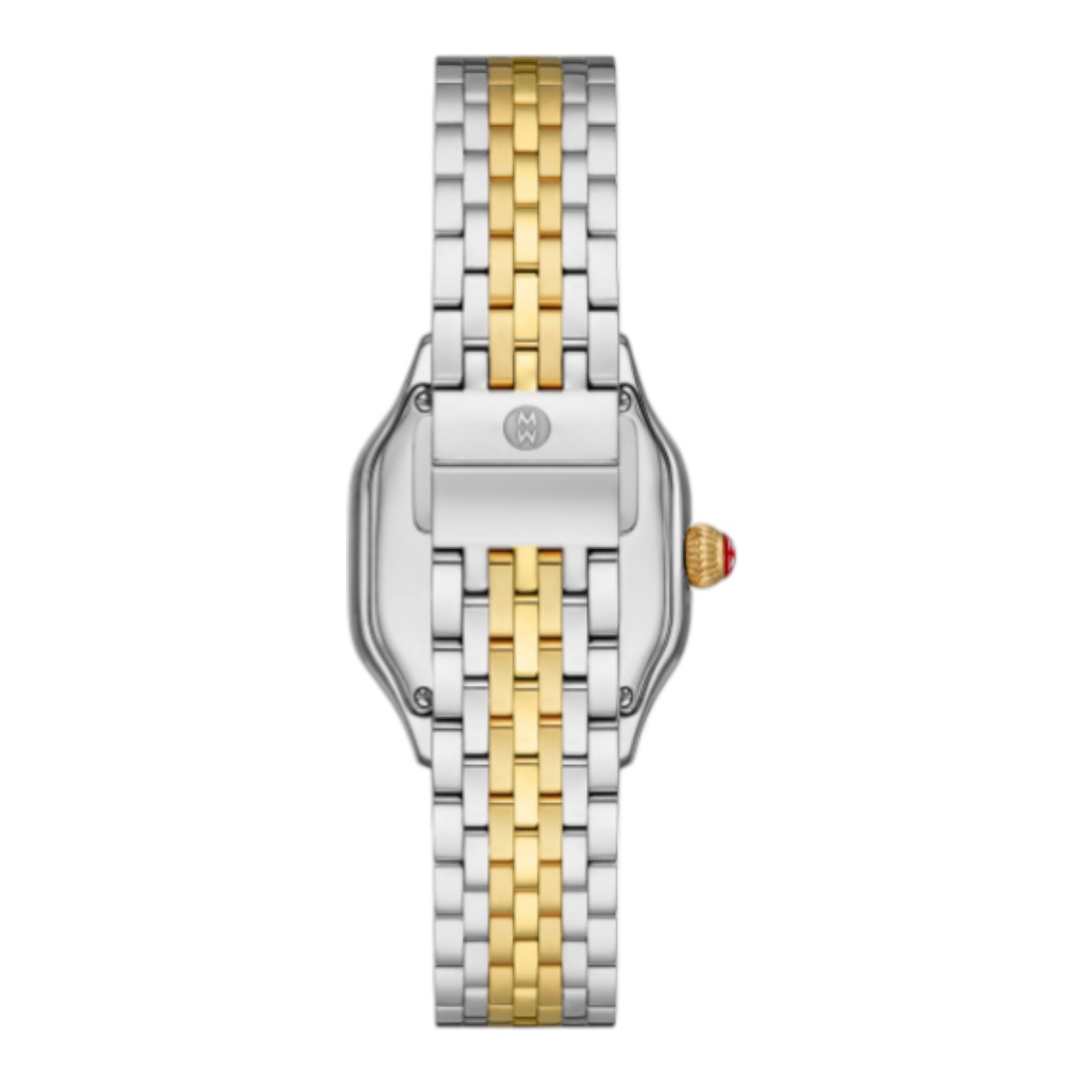 Michele Meggie Two Tone  29mm Women's Watch, Diamond and Green Dial