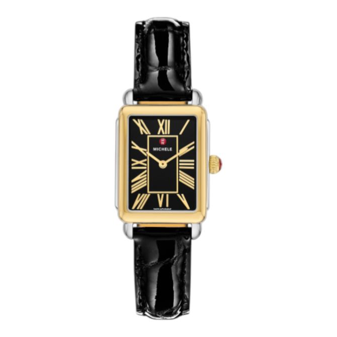 Michele Deco Park 29mm Women's Watch, Black Dial