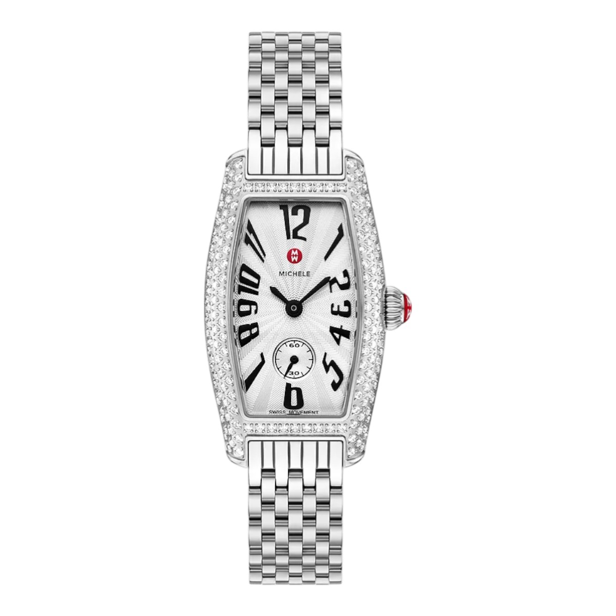 Michele Special Edition Coquette Diamond Stainless Steel 32mm Women's Watch, White Dial
