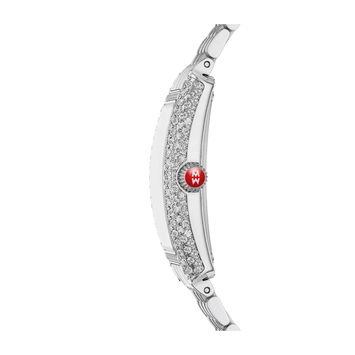 Michele Special Edition Coquette Diamond Stainless Steel 32mm Women's Watch, White Dial