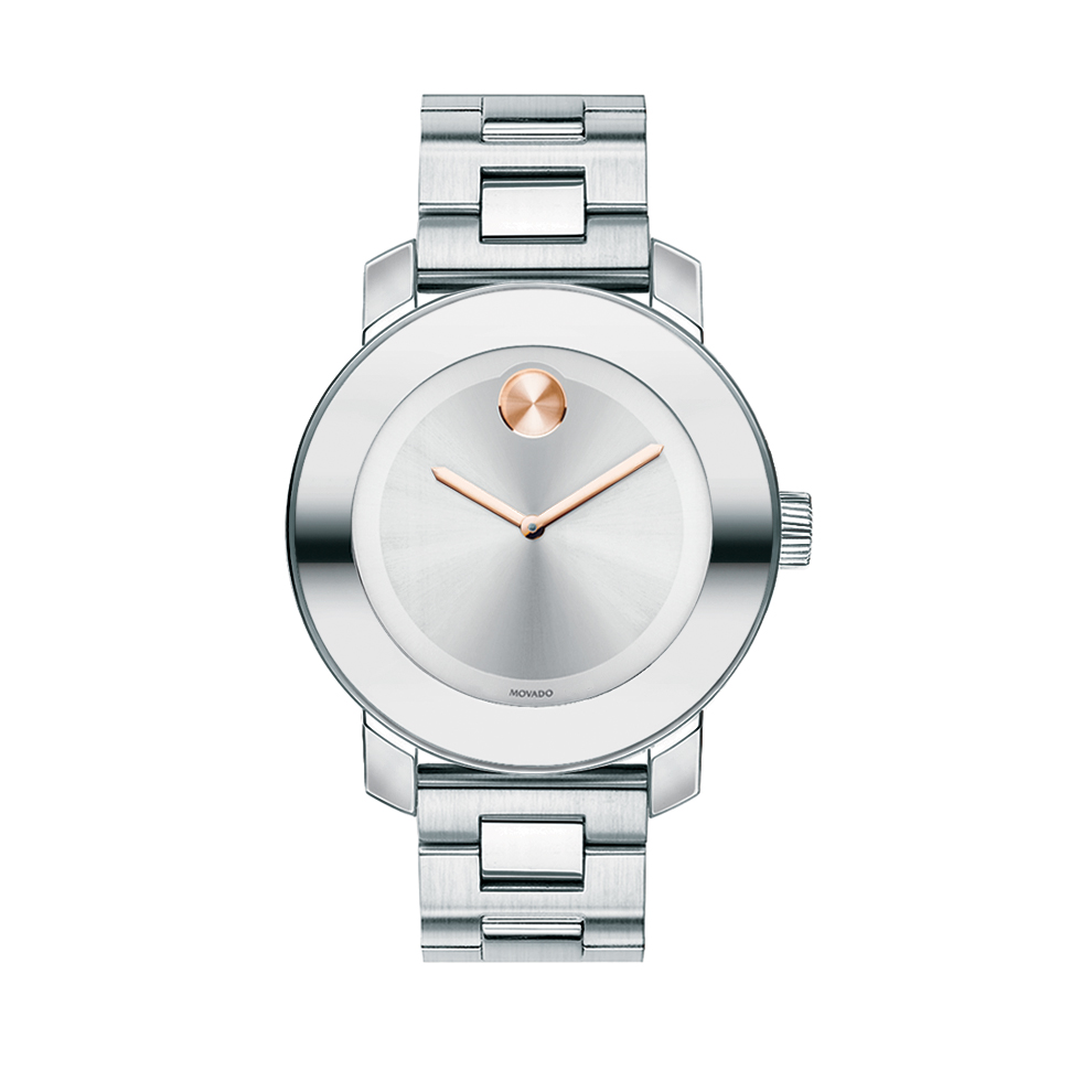 Movado BOLD Bracelet Watch, Silver Dial