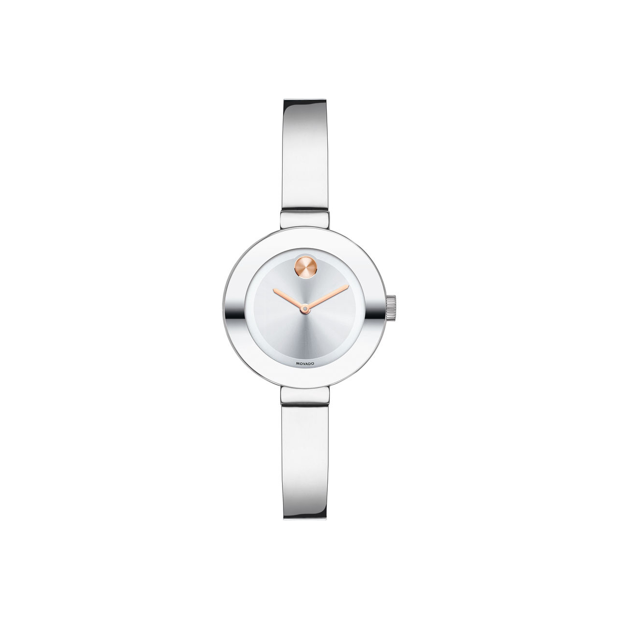 Movado BOLD Women's Bangle Watch, Small SilverTone 3600284 Borsheims