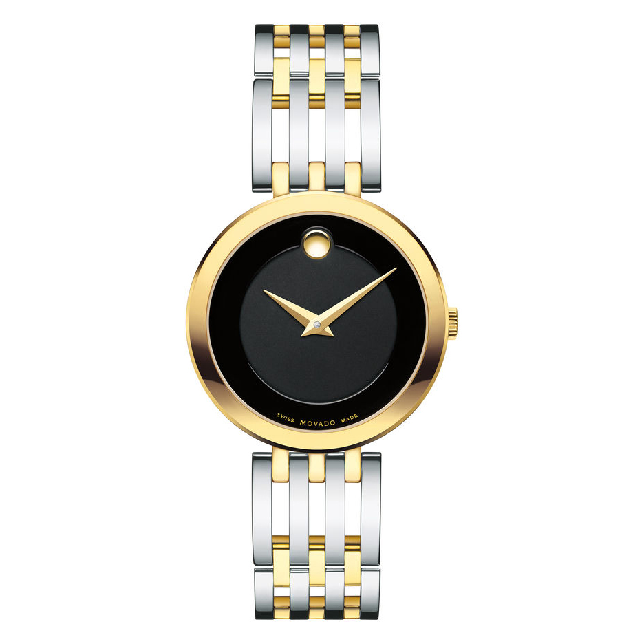 Movado Esperanza  Women's Watch, Stainless Steel & Yellow Gold PVD