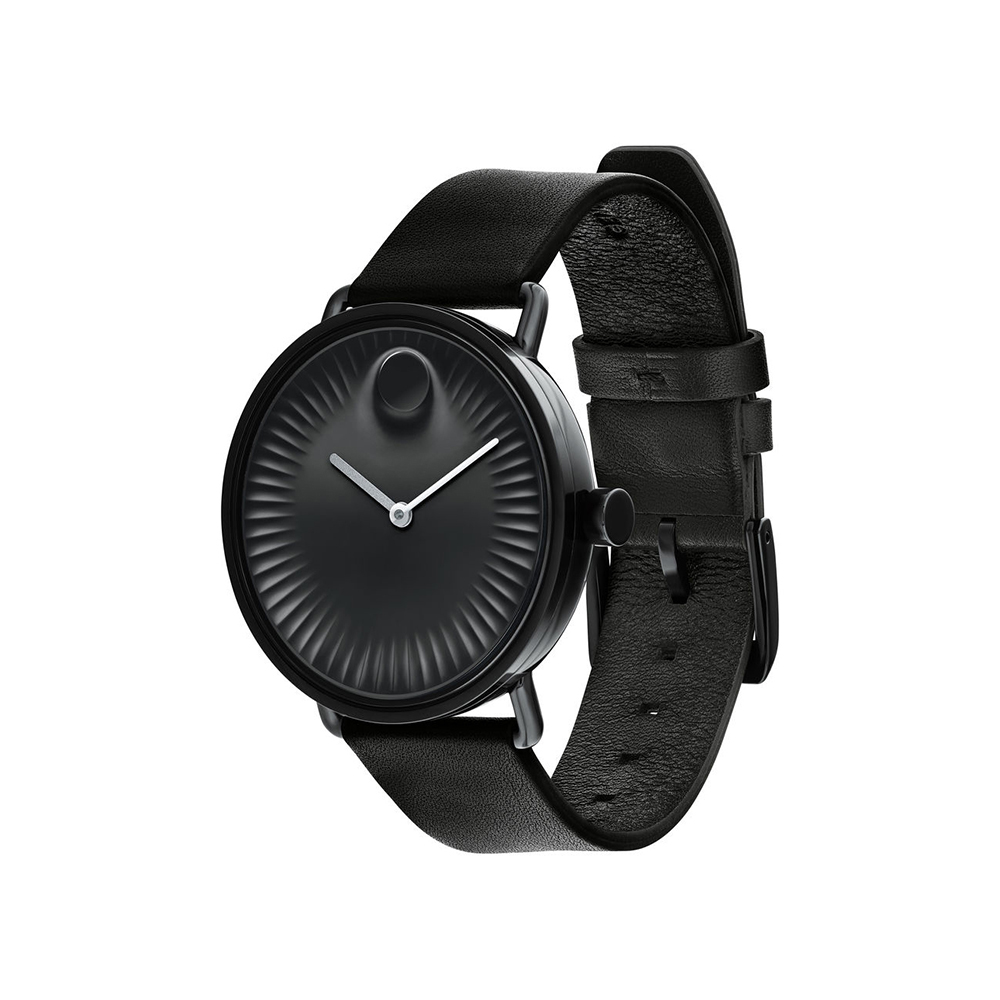 Movado Edge Watch, 40mm with Black Dial