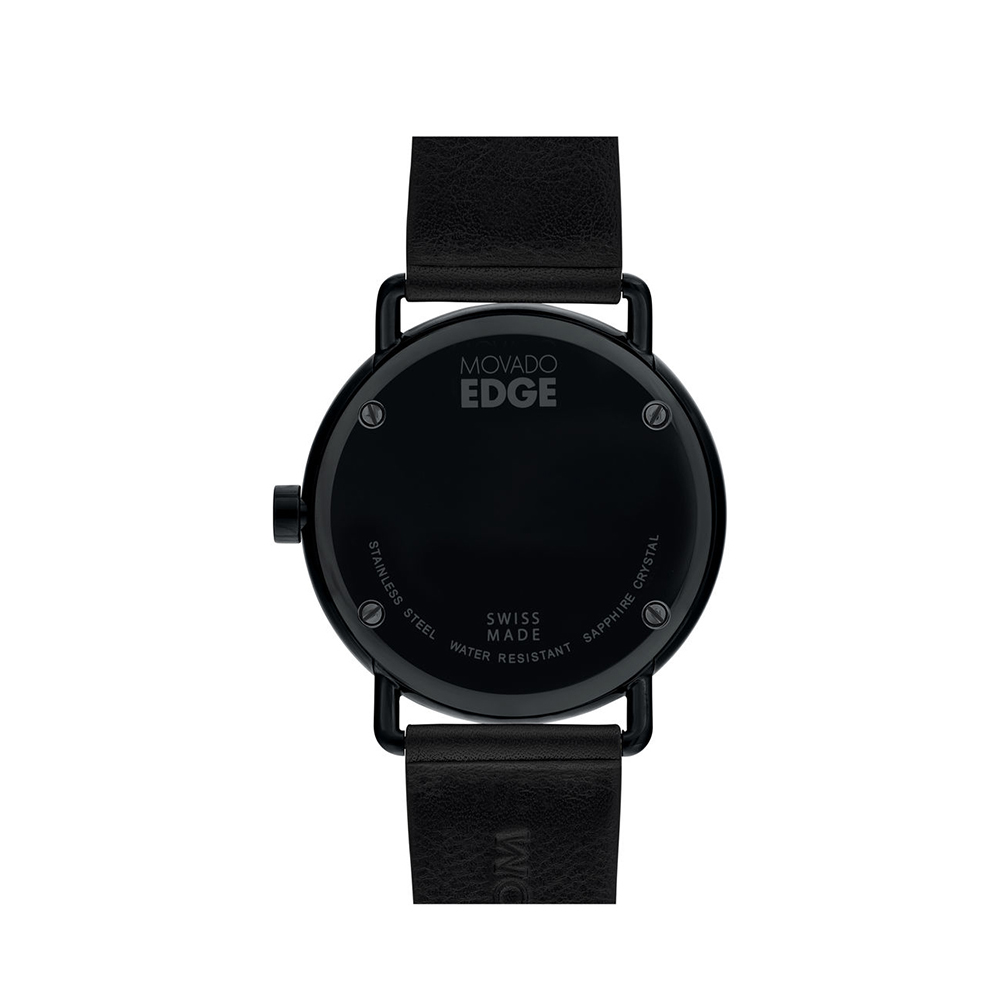 Movado Edge Watch, 40mm with Black Dial