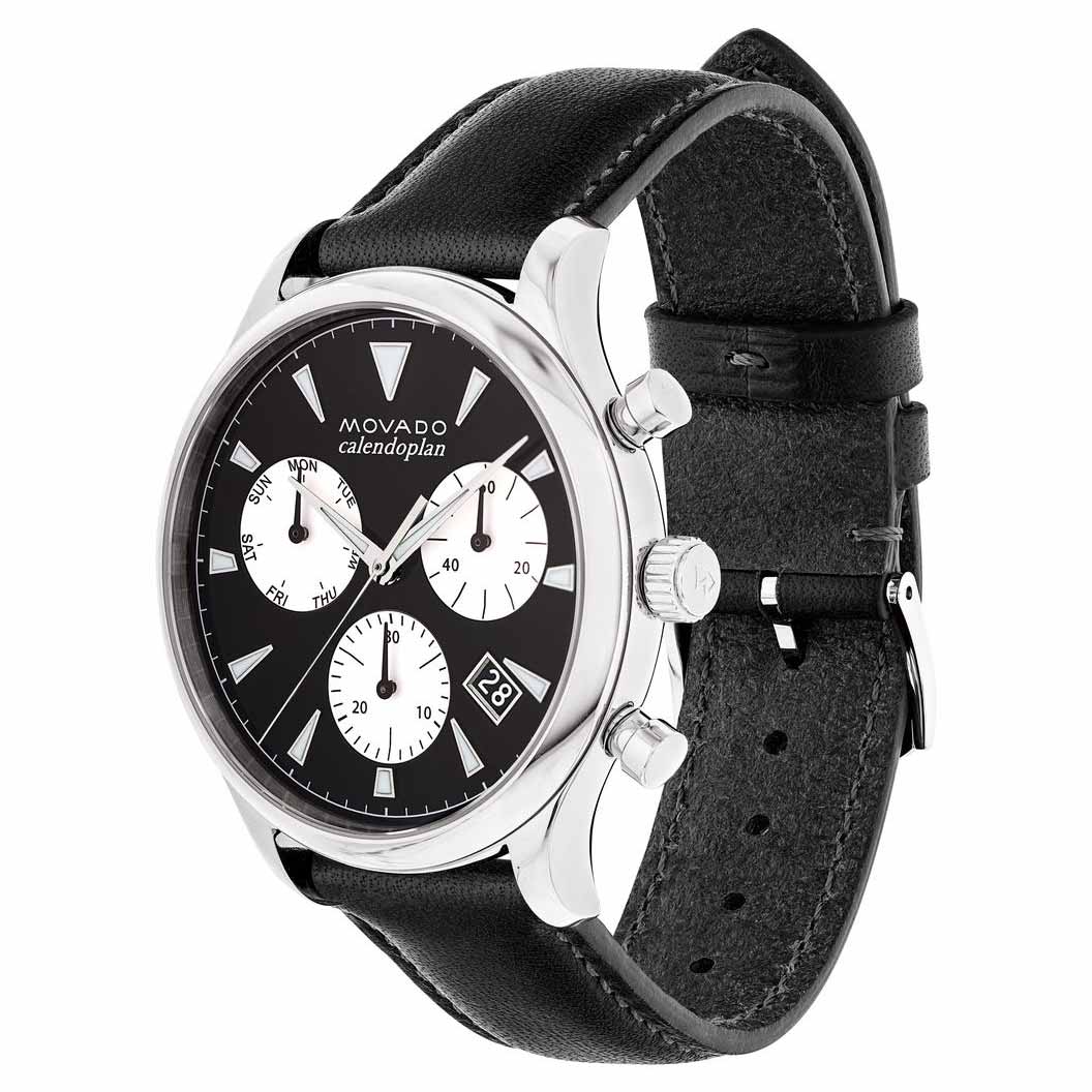 Movado Heritage Series Watch, 43mm Black Dial