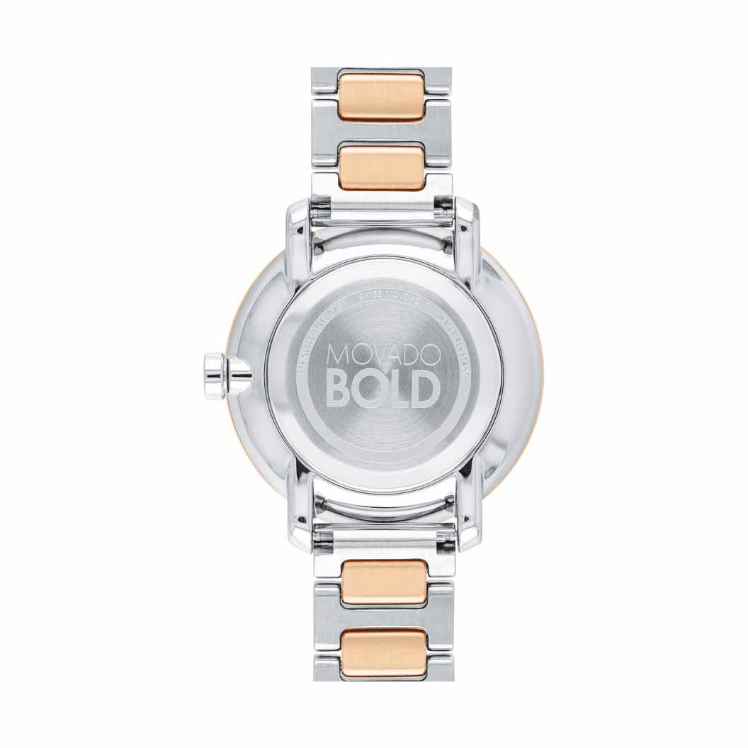 Movado BOLD Mid-size Watch, 34mm Silver Tone Metallic Dial
