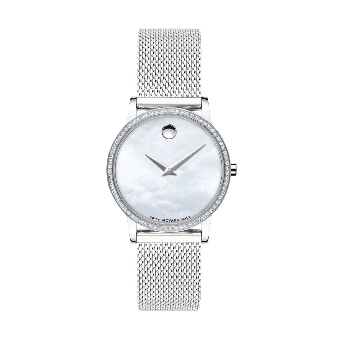 movado museum classic silver