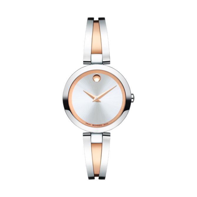 Movado Aleena 27mm Women's Watch, Rose Gold