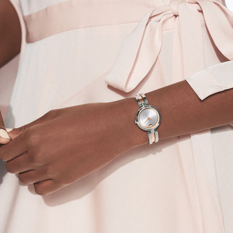 Movado Aleena 27mm Women's Watch, Rose Gold