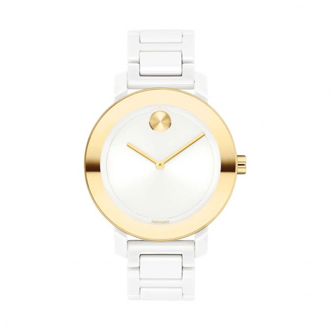 Movado BOLD Evolution Women's White Dial Watch, 36mm