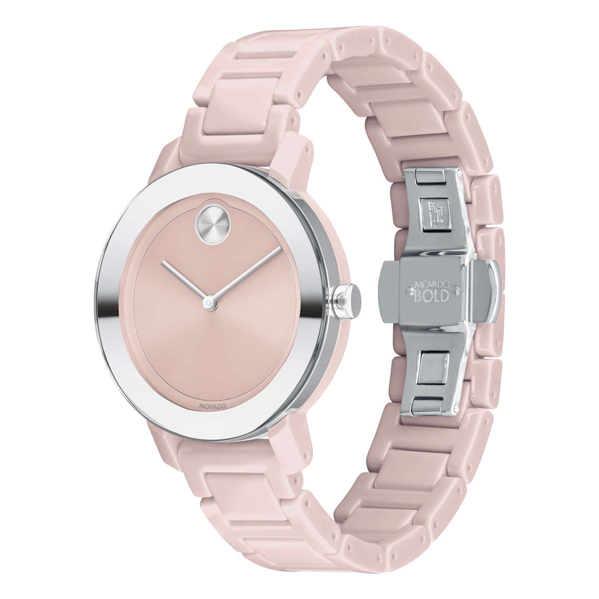 Movado BOLD Evolution Women's Blush Dial Watch, 36mm