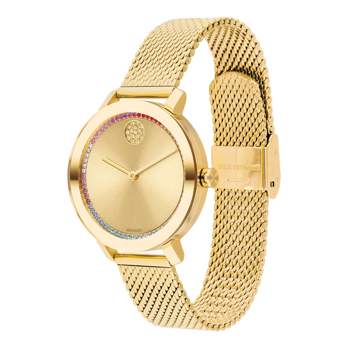 Movado BOLD Evolution Women's Gold Dial Watch, 34mm