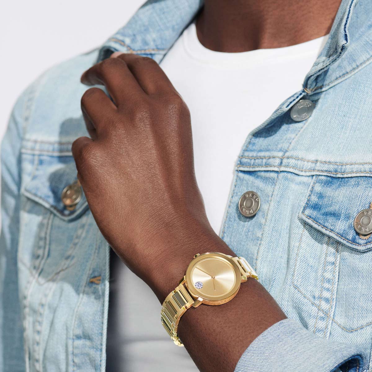 Movado BOLD Evolution 34mm Women's Watch, Pale Yellow Gold Dial