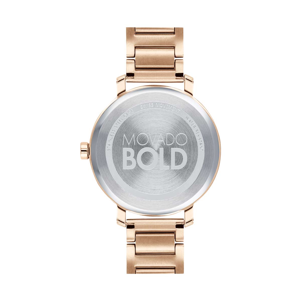 Movado BOLD Evolution 34mm Women's Watch, Pale Rose Gold Dial