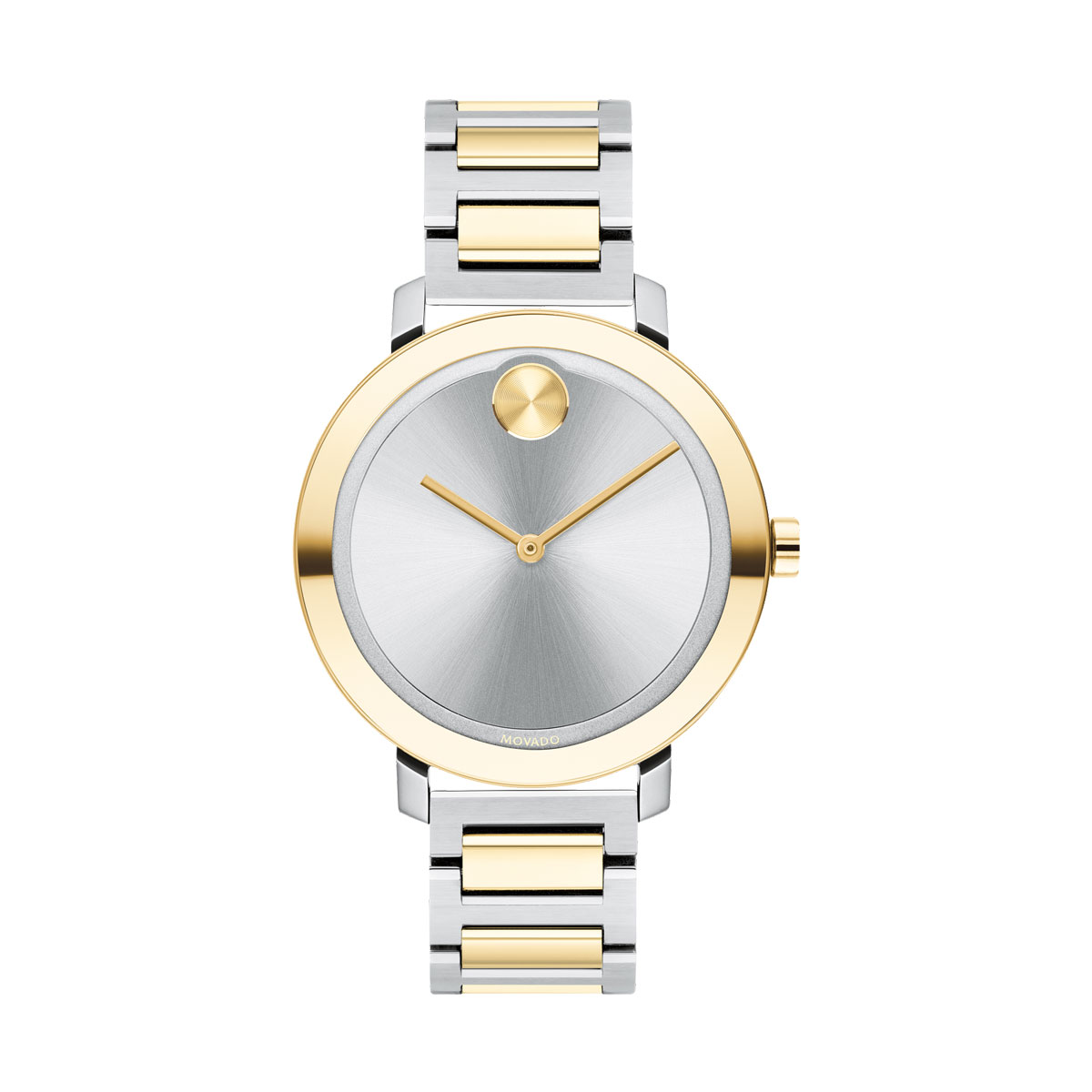 Movado BOLD Evolution 34mm Women's Watch, Gold and Silver Dial