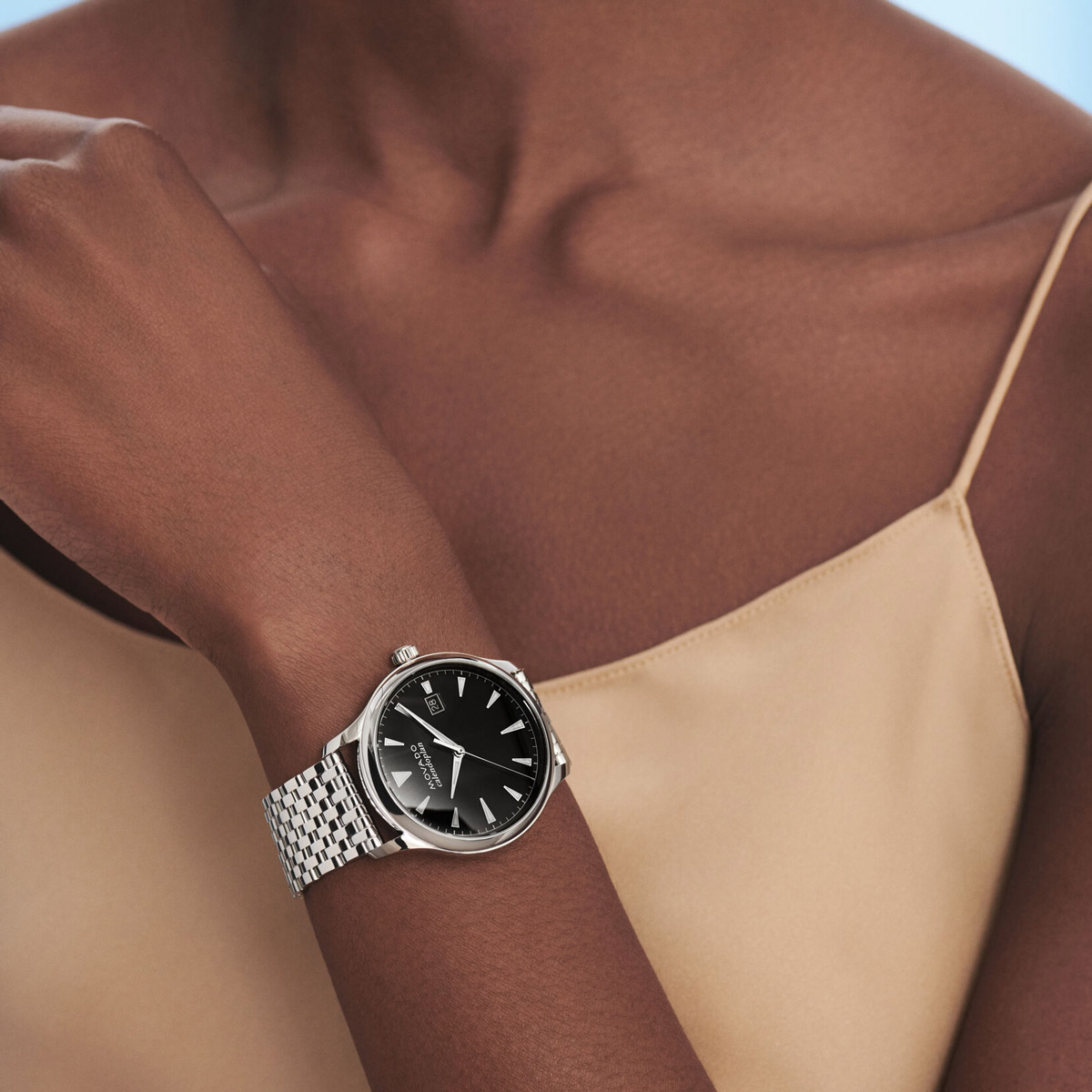 Movado Heritage Series 40mm Men's Watch, Stainless Steel Black and White Dial