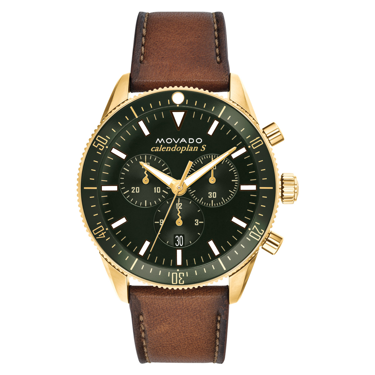 Movado Heritage Series 42mm Men's Watch, Green and White Dial