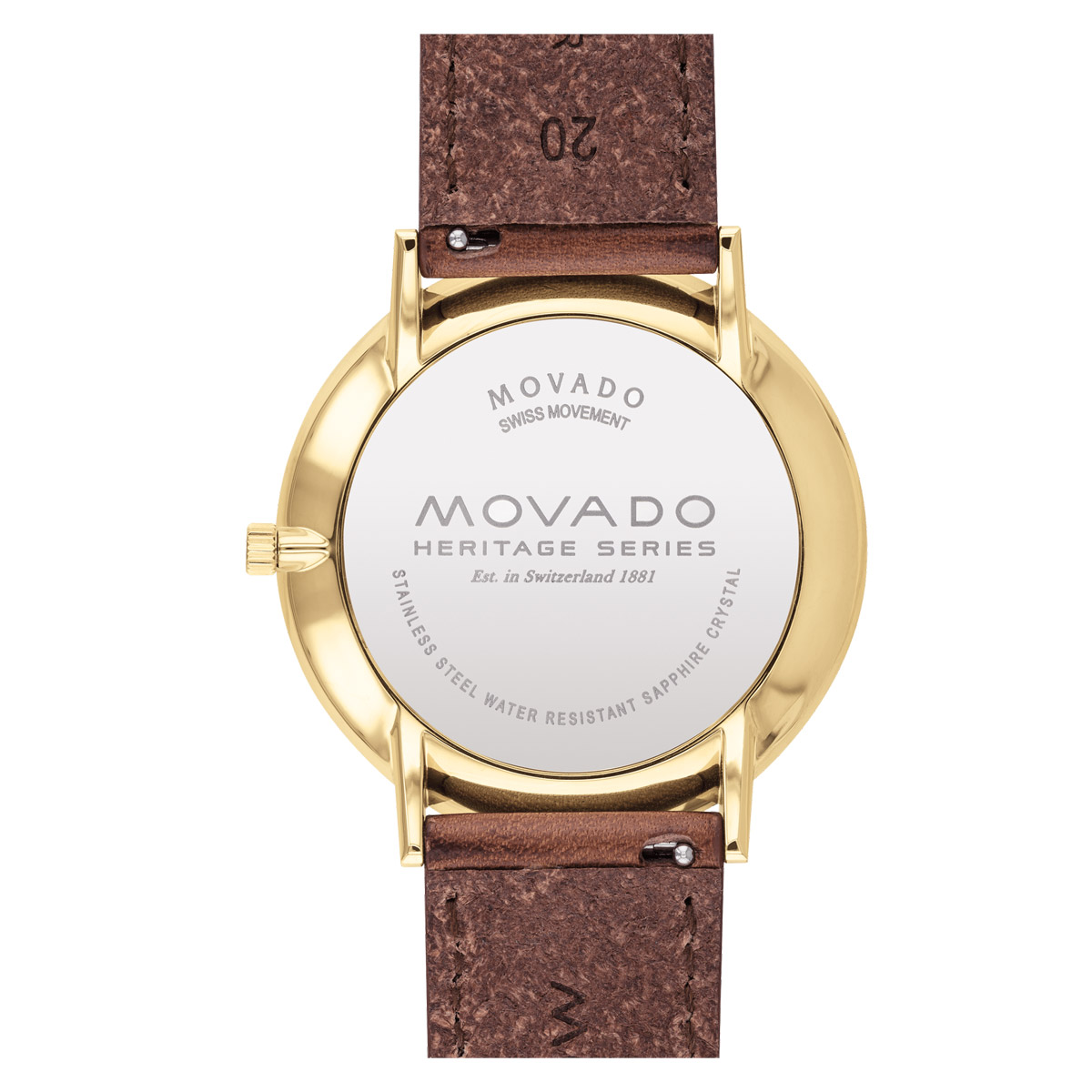 Movado Heritage Series 40mm Men's Watch, Navy and Gold Dial