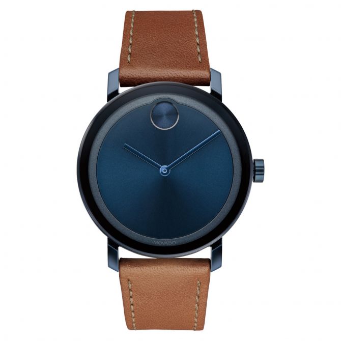 Movado BOLD  Evolution 40mm Men's Watch, Metallic Navy Dial