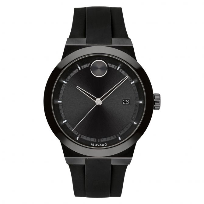 Movado BOLD Fusion 42mm Men's Watch, Metallic Black Dial
