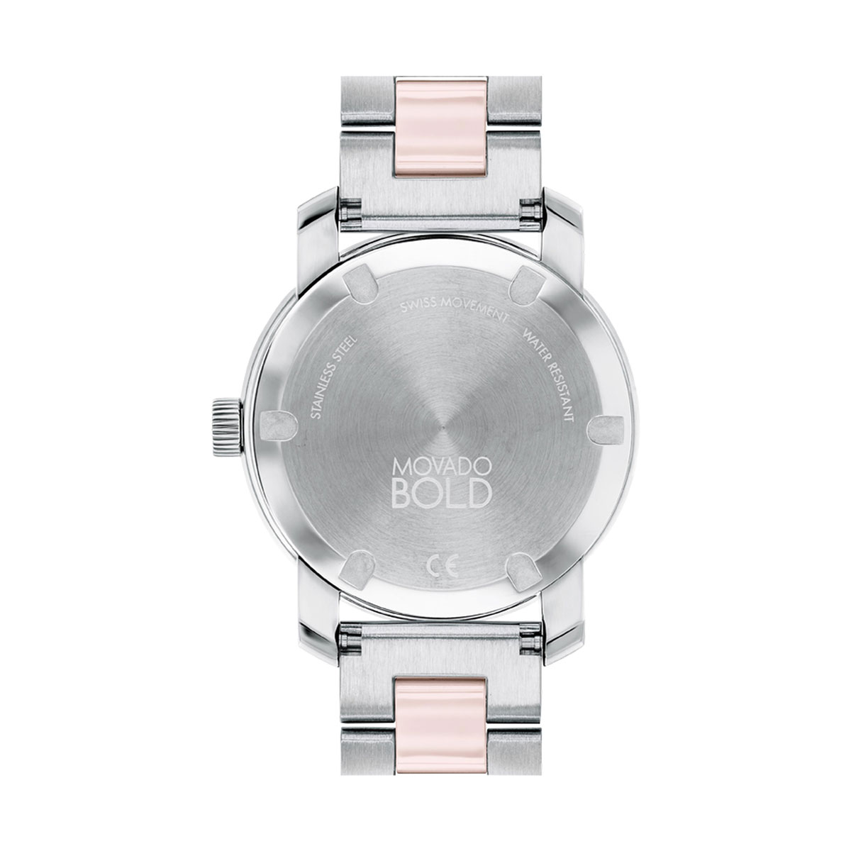 Movado BOLD Ceramic 36mm Women's Watch, Silver Tone Dial