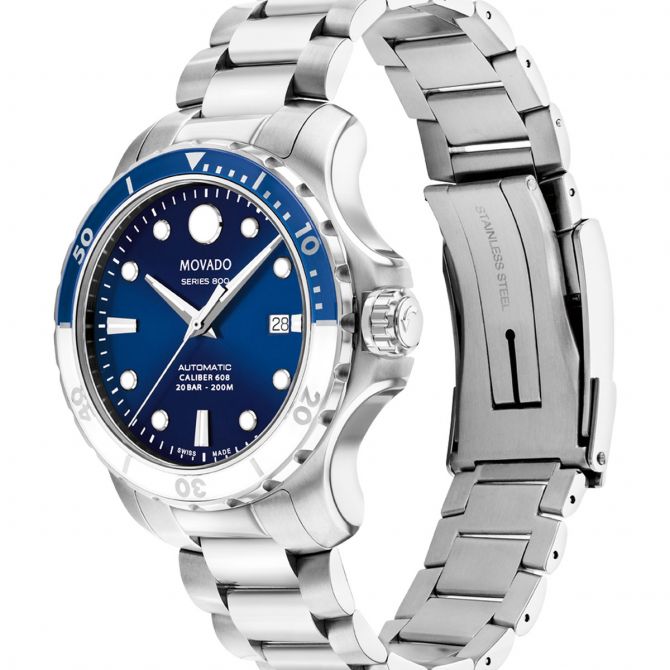 Movado Series 800 Automatic 42mm Men s Watch Blue Dial 2600158 Borsheims