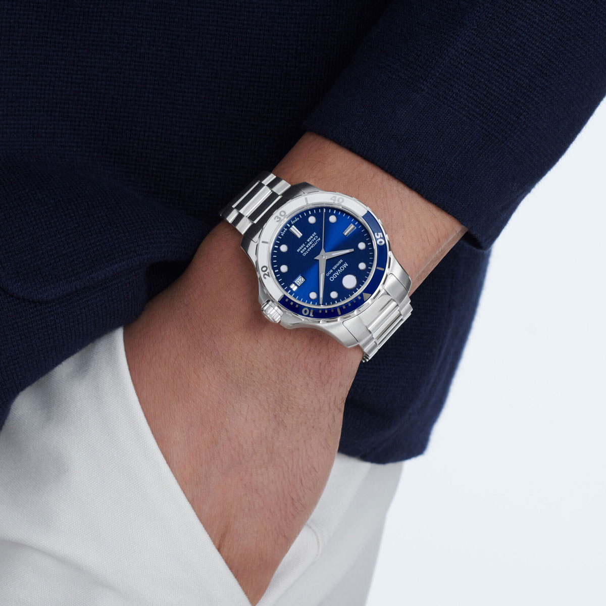 Movado Series 800 Automatic 42mm Men's Watch, Blue Dial