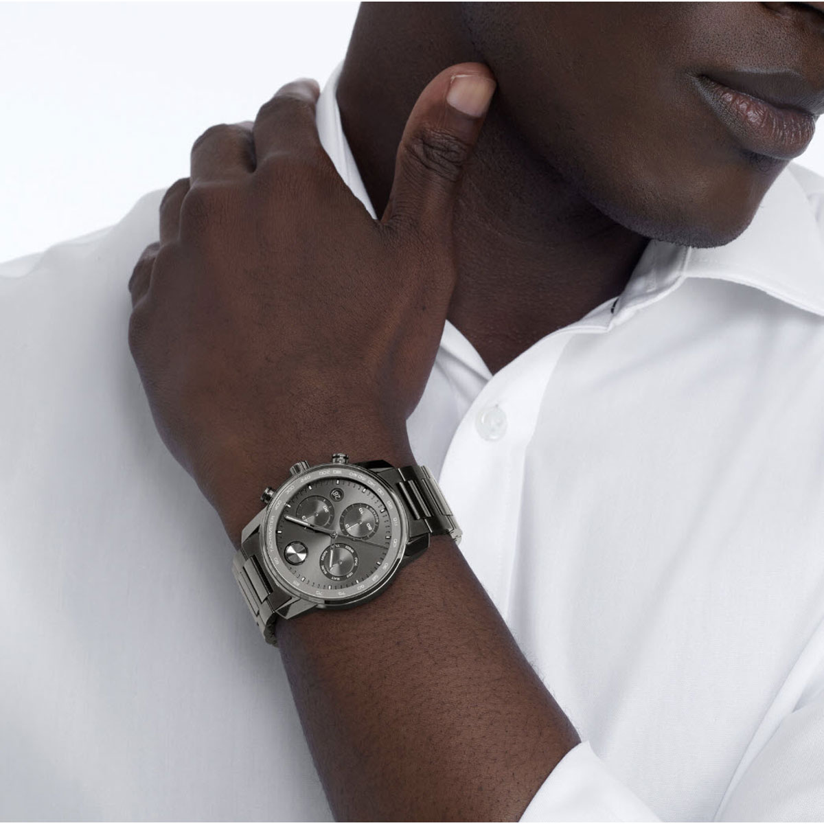 Movado BOLD Verso 42mm Watch, Gunmetal Black Dial