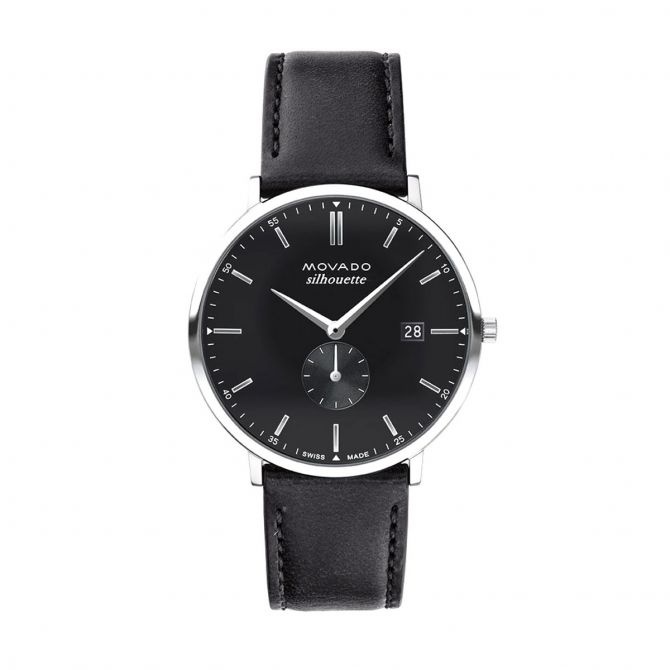 Movado Heritage Series 40mm Men's Watch, Black Dial