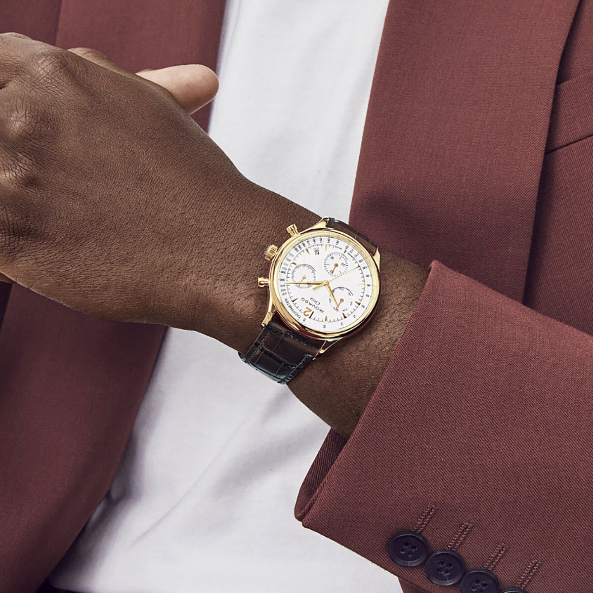 Movado Heritage Series Circa 43mm Watch, White Dial