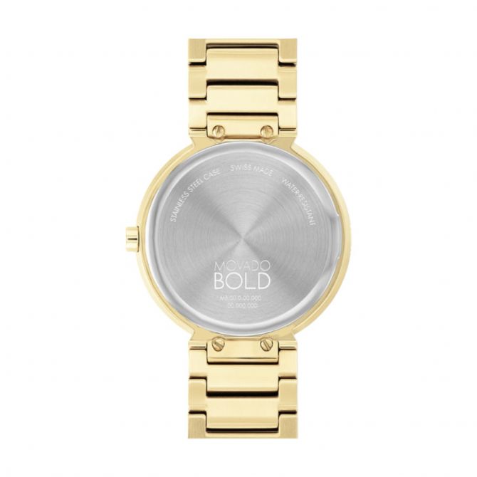 Movado Bold Horizon 34mm Watch, Pale Yellow Gold Dial 3601088