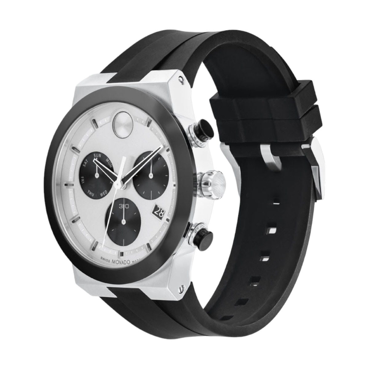 Movado Bold Fusion 44mm Watch, Silver Dial | 3600894 | Borsheims