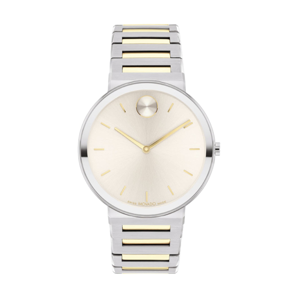 Movado Bold Horizon 40mm Watch, Yellow Gold Dial