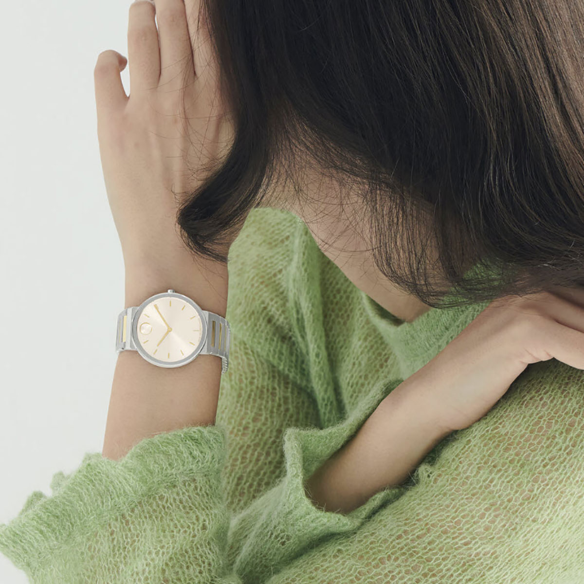 Movado Bold Horizon 40mm Watch, Yellow Gold Dial