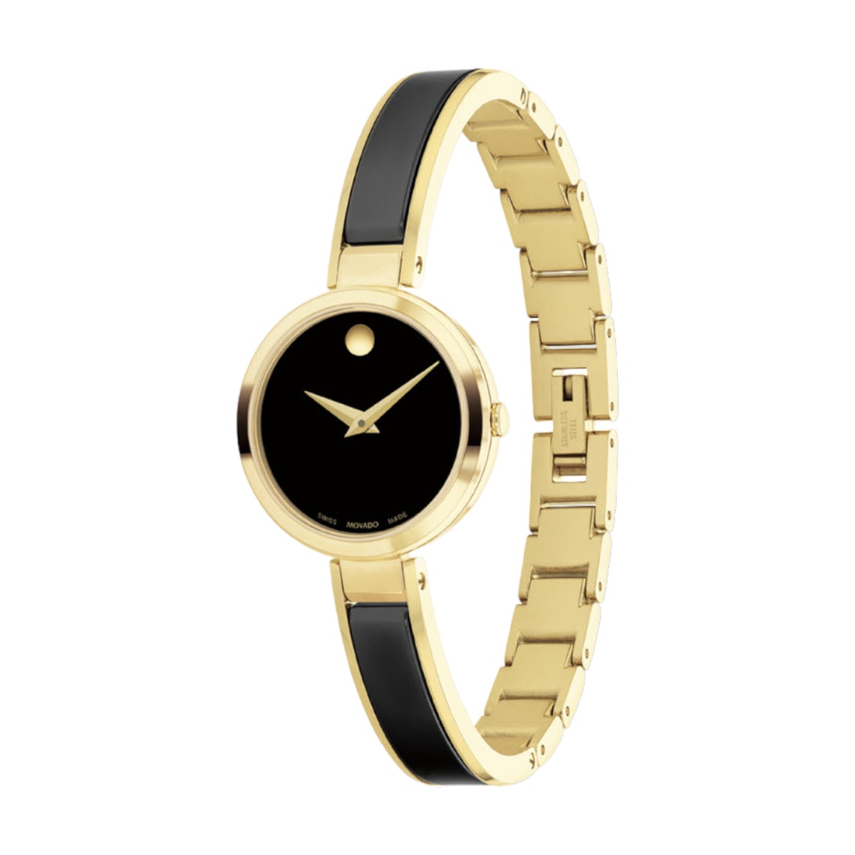 Movado Moda 24mm Watch, Black Dial