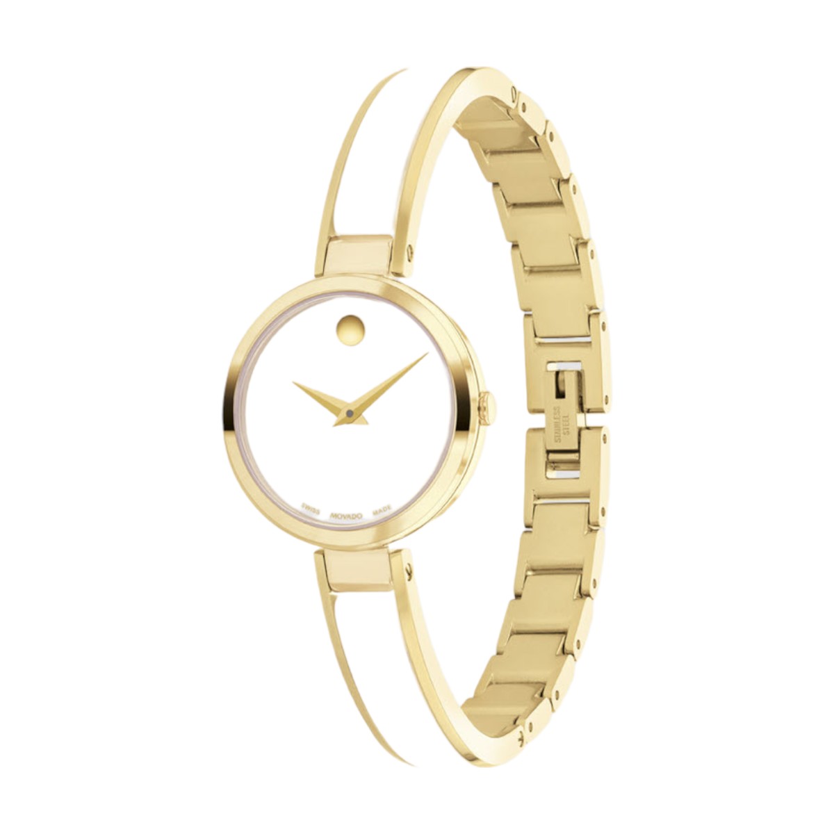Movado Moda 24mm Women's Watch, White Dial
