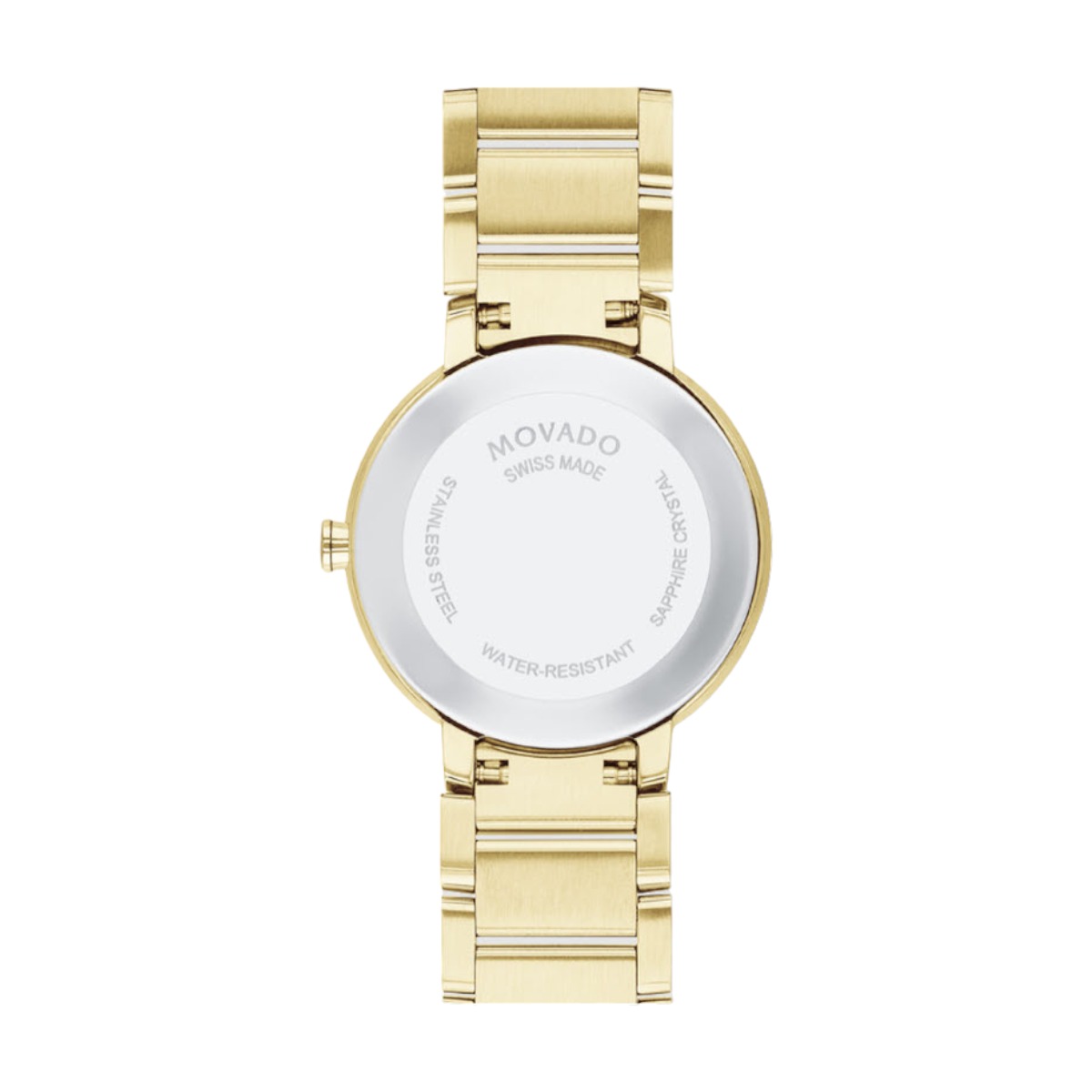 Movado Sapphire 28mm Watch, Yellow Gold Dial