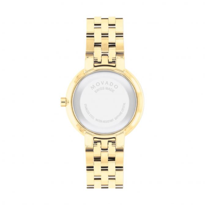 Movado Museum Classic Watch, Black and Yellow Gold Tone - Main Image