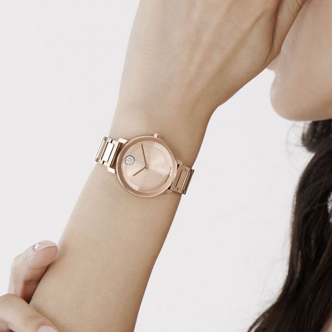 Movado Bold Evolution 2.0 34mm Watch, Crystal and Rose Gold  display picture 1