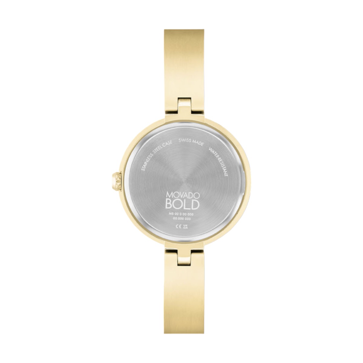 Movado Bold Bangle 28mm Watch, Yellow Gold Tone Crystal Dial