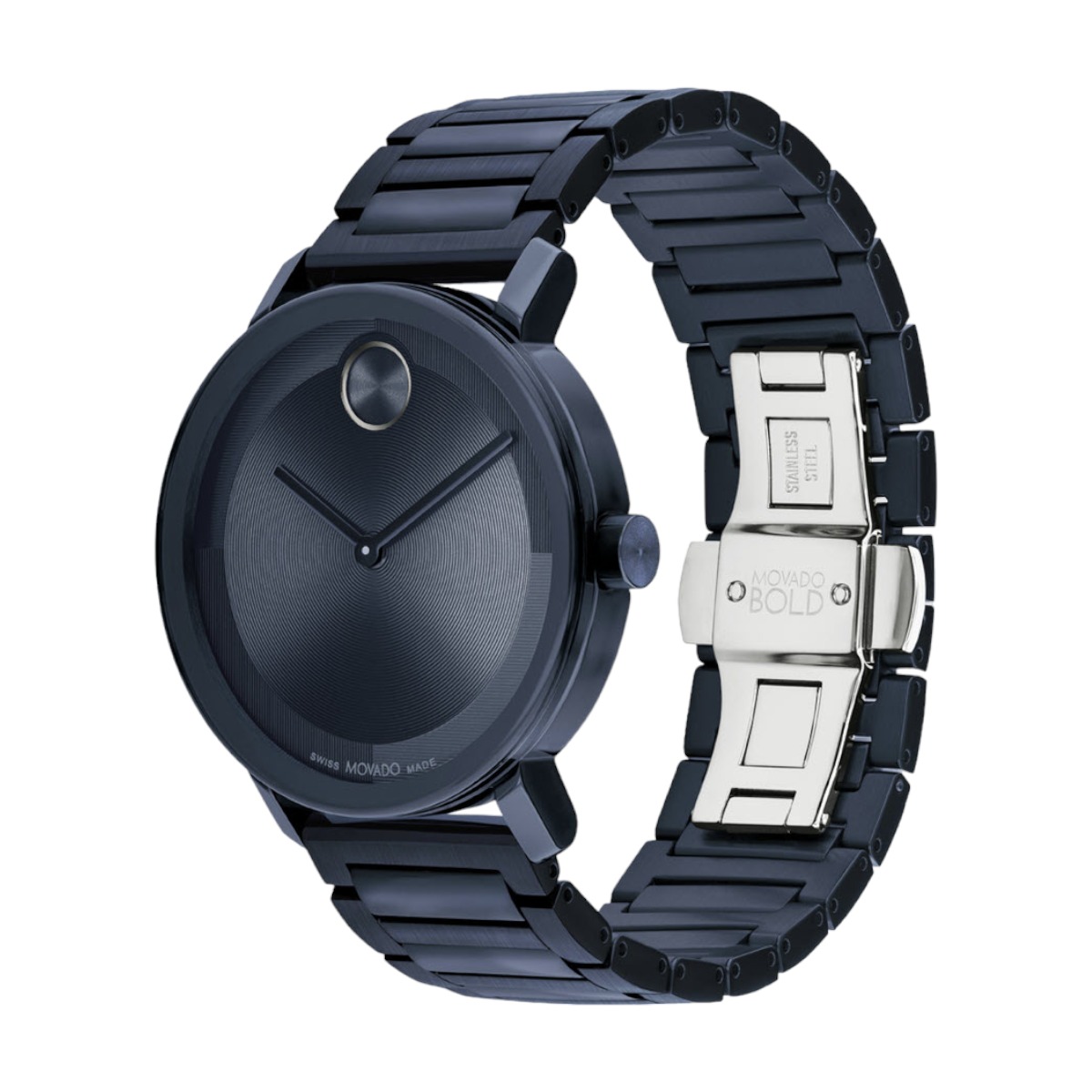 Movado Bold Evolution 2.0 40mm Watch, Glossy Blue Dial